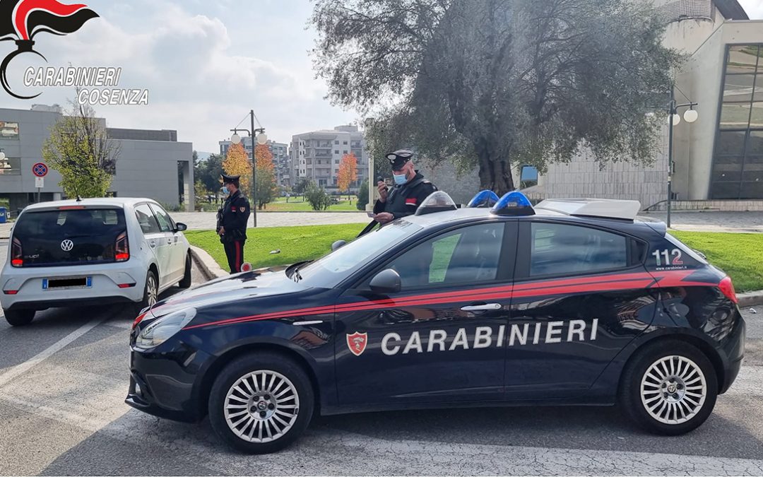 Controlli dei carabinieri a Rende