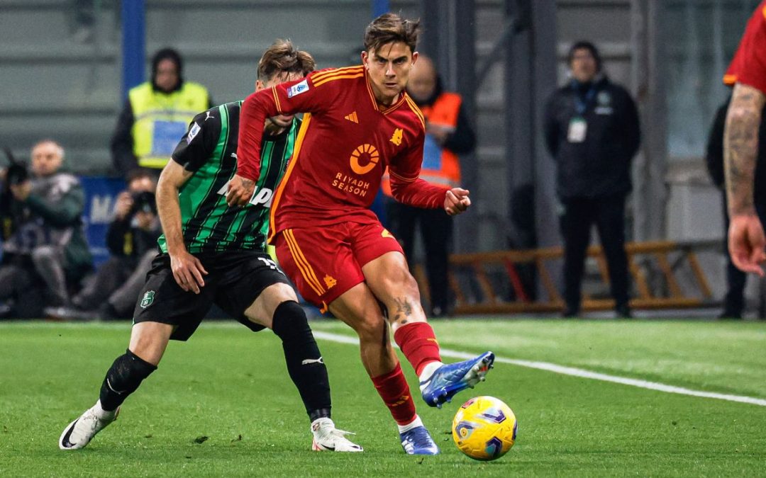 La Roma vince 2-1 in rimonta sul campo del Sassuolo