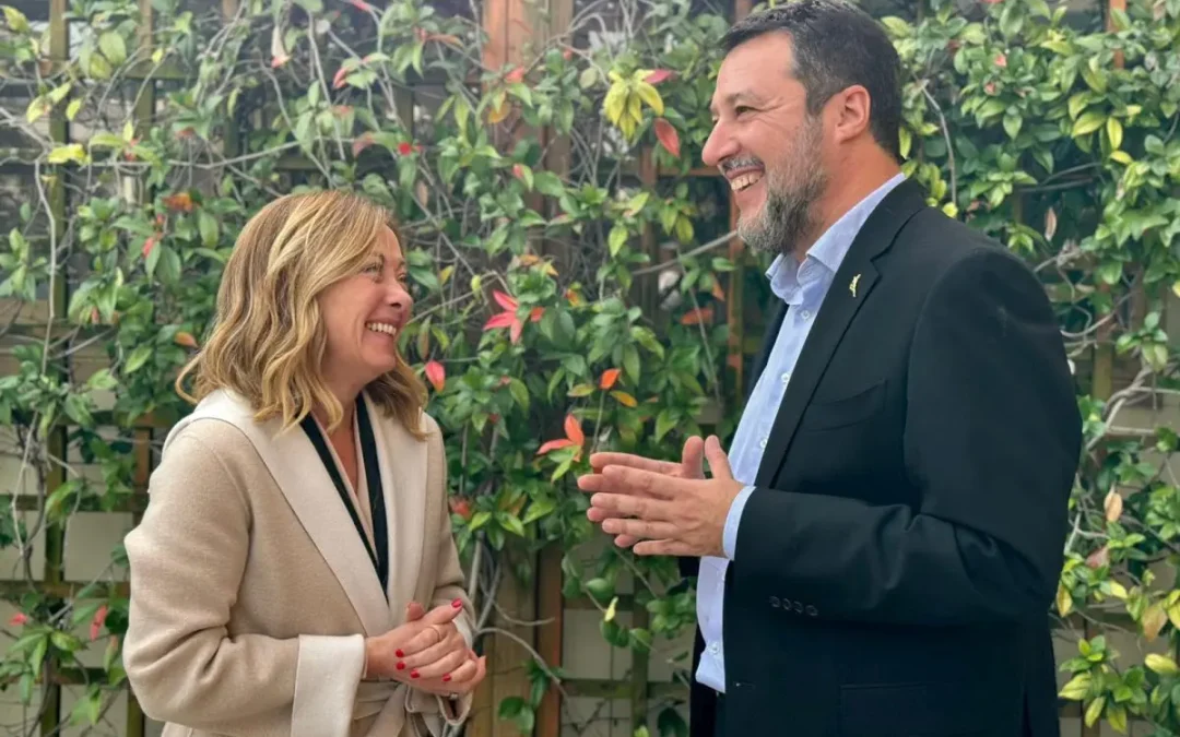 Colloquio Meloni-Salvini a Palazzo Chigi “Piena sintonia”