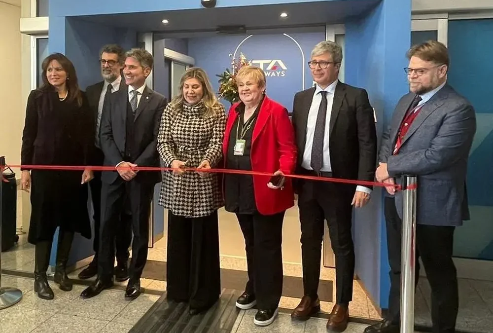 All’aeroporto di Catania nuova lounge di ITA “Piazza Vincenzo Bellini”