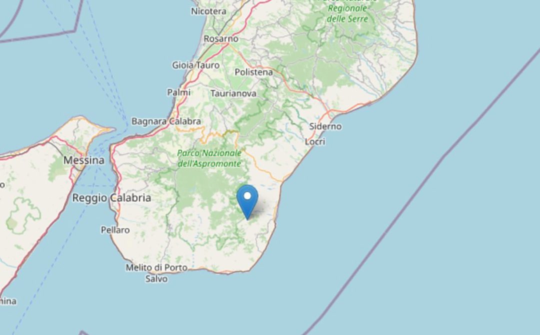 Scossa di terremoto a Samo (Reggio Calabria)