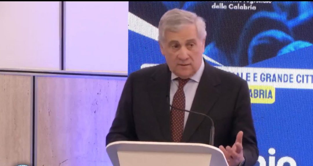 L'intervento di Antonio Tajani a Reggio Calabria