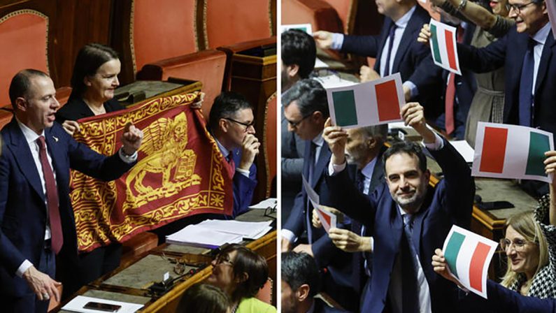 Primo ok allo Spacca Italia: in Senato la bandiera della Serenissima