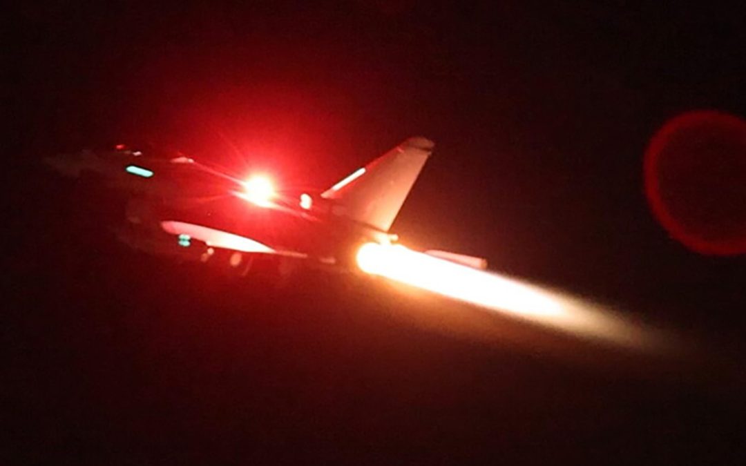 Uno degli aerei americani dell'attacco in Yemen