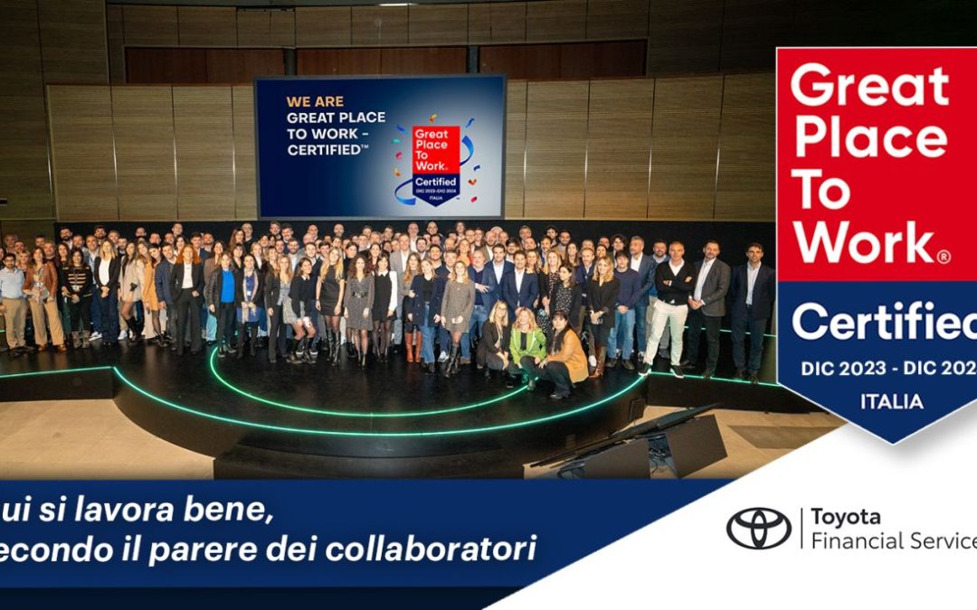 Toyota Financial Services è un Great Place to Work