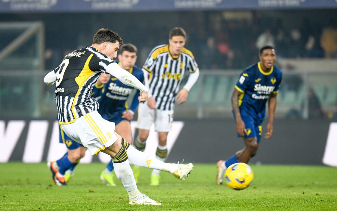La Juventus rimonta due volte ma non vince, 2-2 a Verona