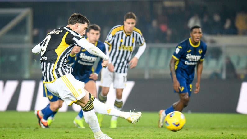 La Juventus rimonta due volte ma non vince, 2-2 a Verona