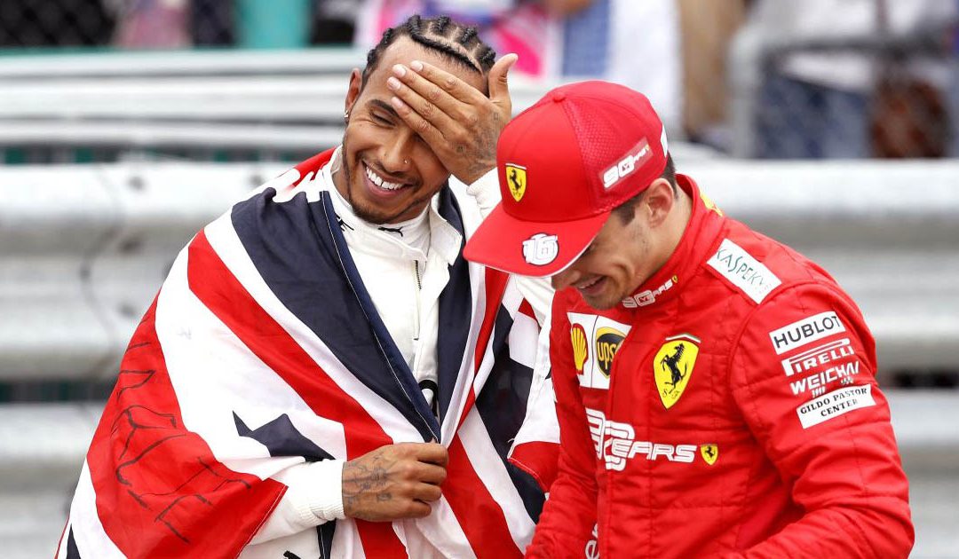 Lewis Hamilton e Charles Leclerc