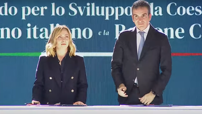 La premier Meloni a Gioia Tauro per il Fondo di sviluppo e coesione