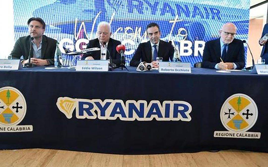 Reggio, Lamezia e Crotone: nuove linee Ryanair in Calabria