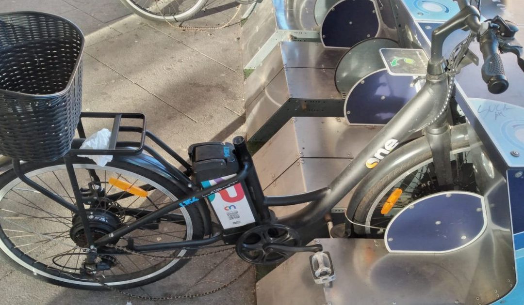 Una delle bici danneggiate
