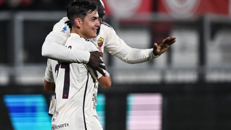 La Roma continua a vincere, Monza travolto 4-1