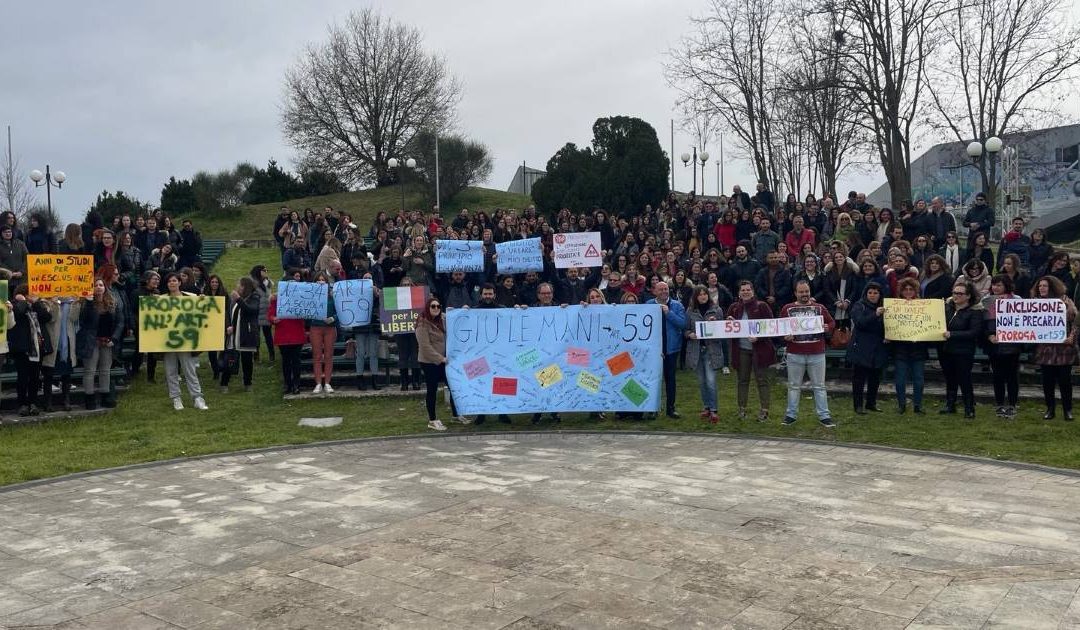 Un momento del flashmob