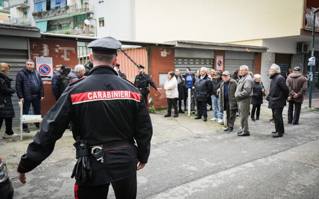 Il luogo della tragedia a Secondigliano