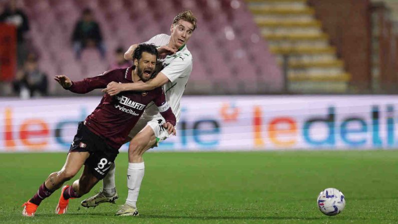 La Salernitana rimonta e inguaia il Sassuolo, 2-2 al 92°