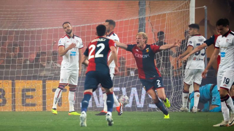 Il posticipo va al Genoa, Cagliari battuto 3-0