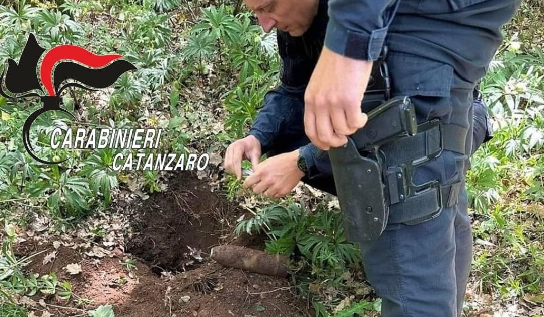 Maida, rinvenuta granata risalente alla Seconda guerra mondiale