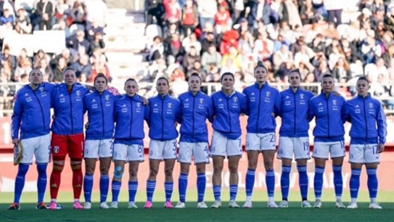 La Nazionale di calcio femminile a Cosenza, Lucia Conte: «Una bellissima giornata»