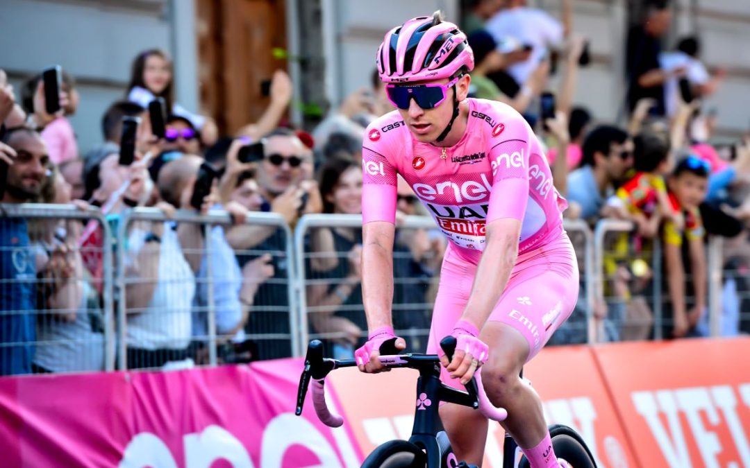 Pogacar vince la crono di Perugia, battuto Ganna