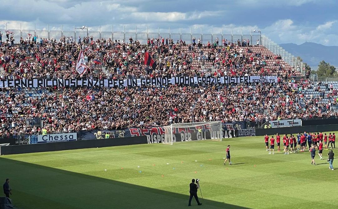 Cagliari saluta Ranieri “Eterna riconoscenza grande uomo”