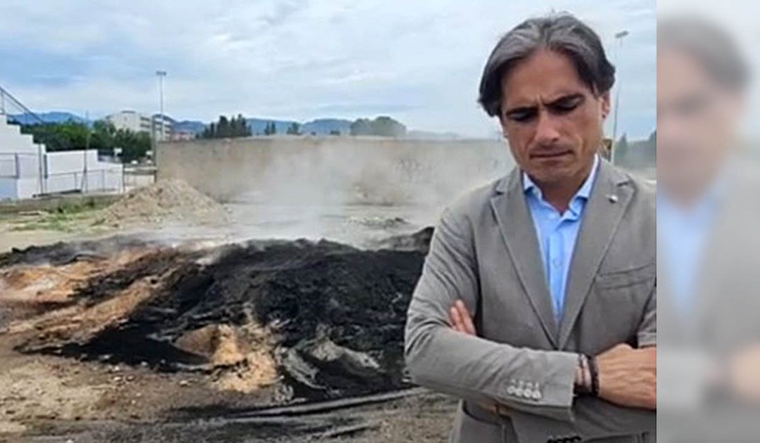 Il sindaco Falcomatà sul luogo del danneggiamento