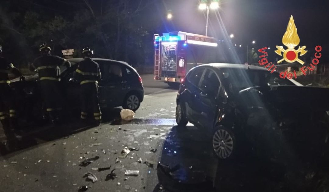 Le auto coinvolte nell'incidente