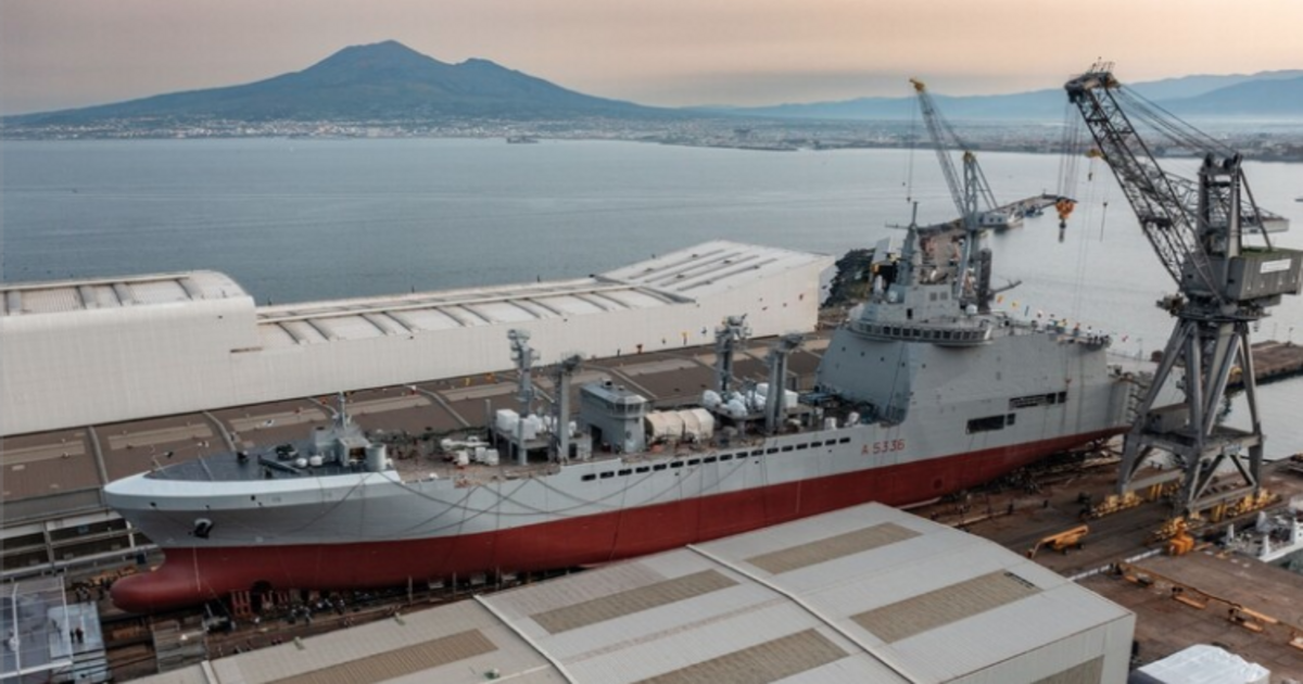Castellammare, varata la nave  “Atlante” per la Marina Militare
