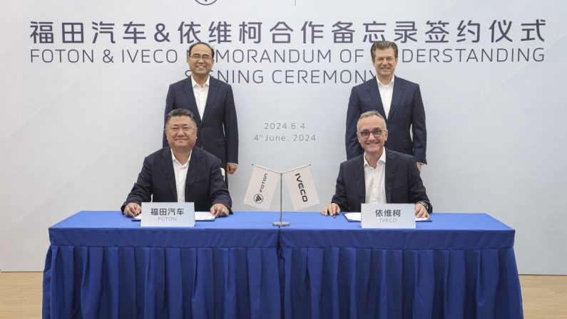 Iveco e Foton insieme per promuovere veicoli elettrici leggeri