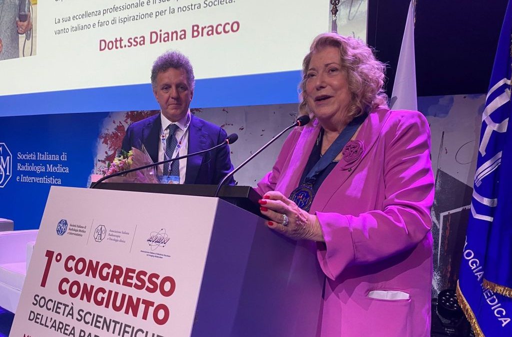 Diana Bracco insignita della medaglia d’oro della Radiologia dal Sirm