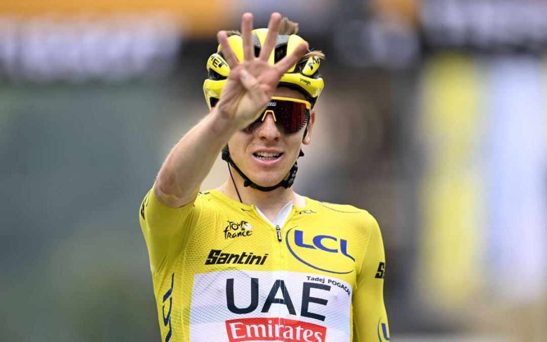 Pogacar fa poker al Tour e blinda la maglia gialla