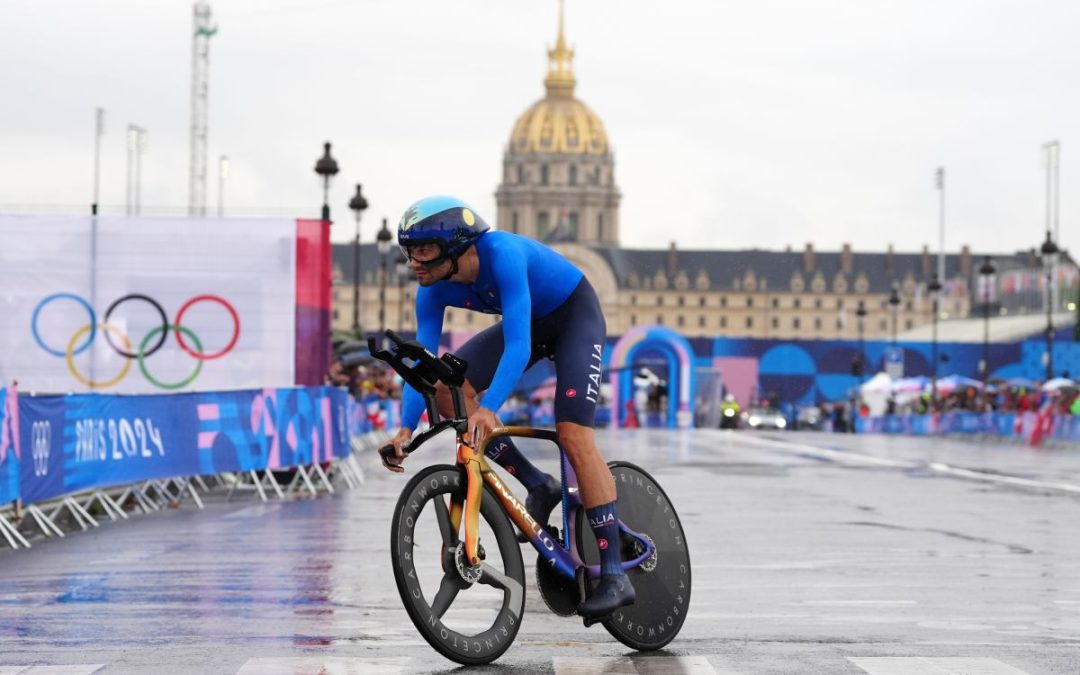 Ganna argento nella crono, prima medaglia italiana a Parigi