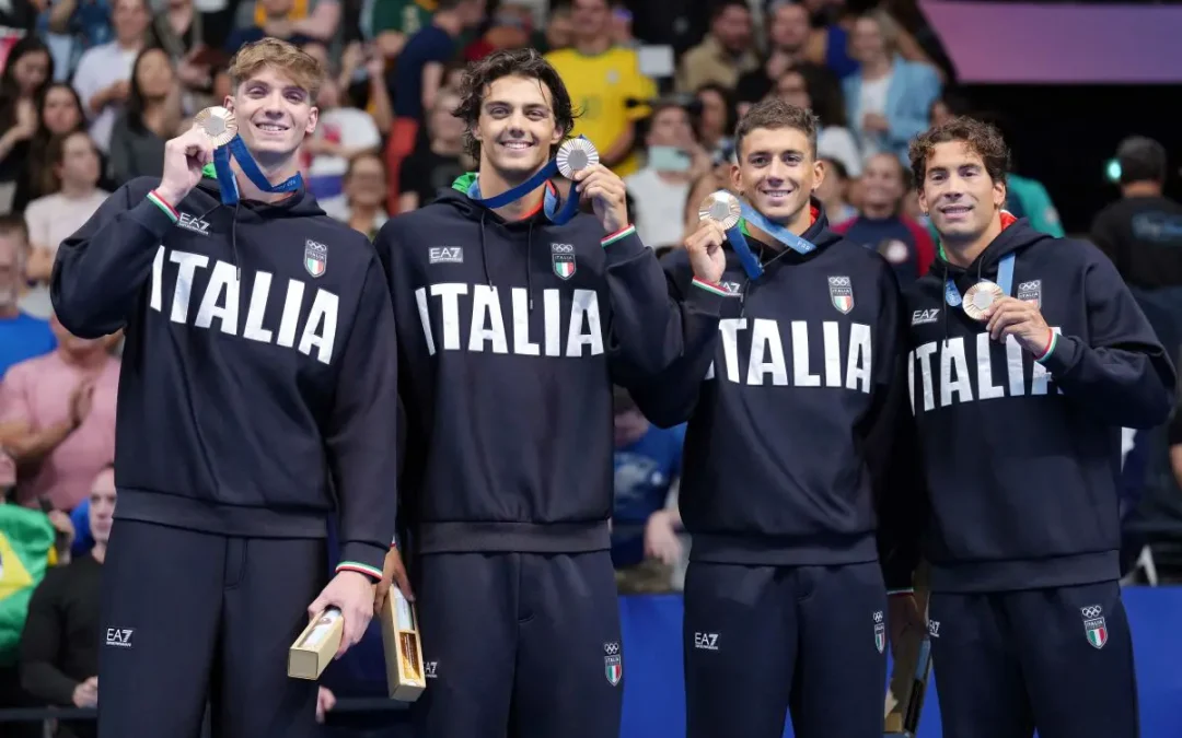 Bronzo per la staffetta azzurra 4×100