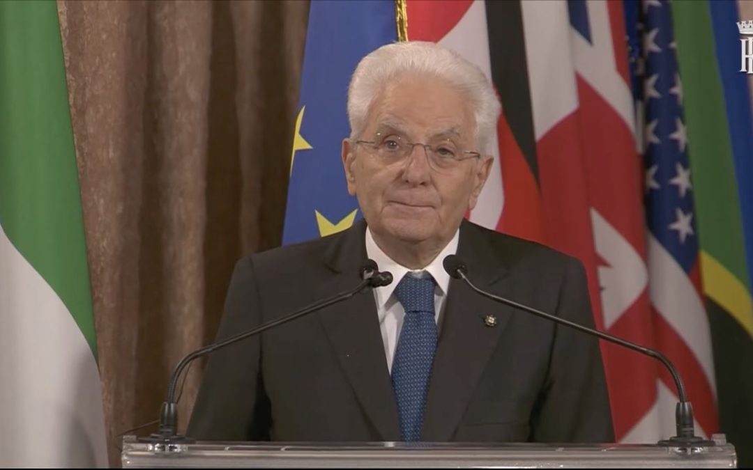 Mattarella “Nessun Paese può risolvere da solo questioni globali”