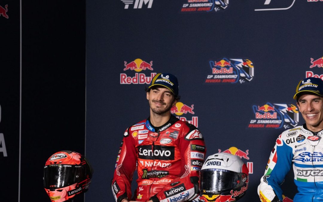 Bagnaia davanti a tutti nelle libere del venerdì a Misano
