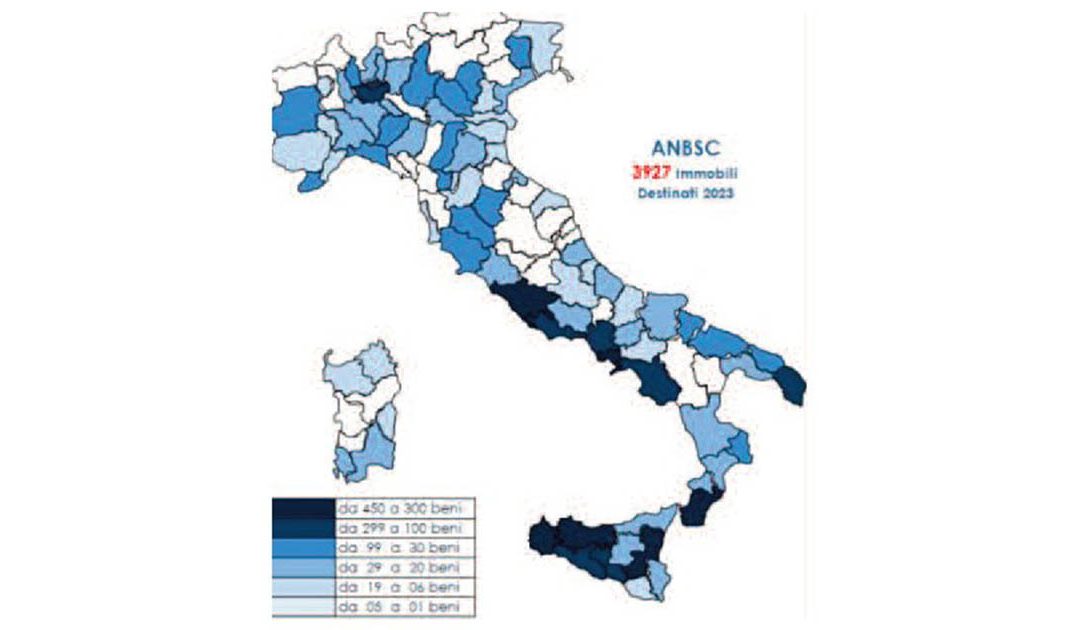 Beni confiscati, Calabria terza ma il Lazio con meno immobili ne affida di più