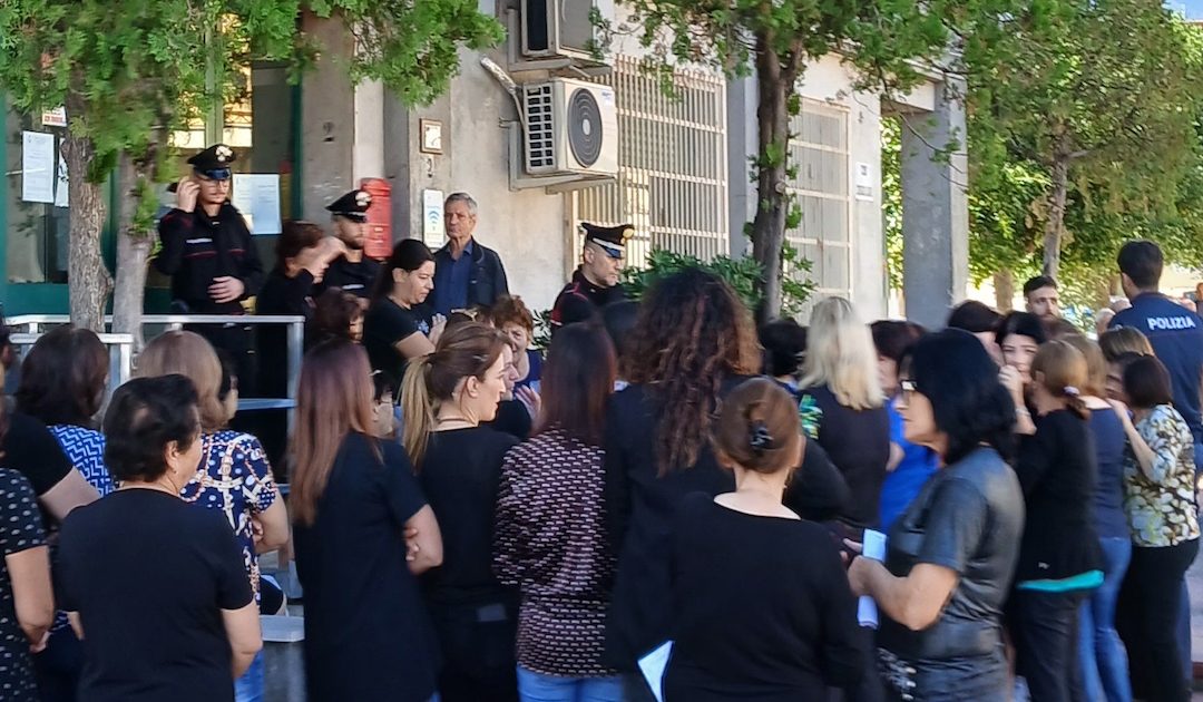 Protesta pacifica dei cittadini di San Luca