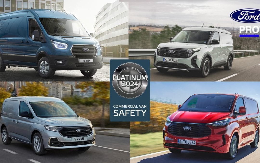 Intera gamma Ford Transit ottiene valutazione Platinum Euro NCAP