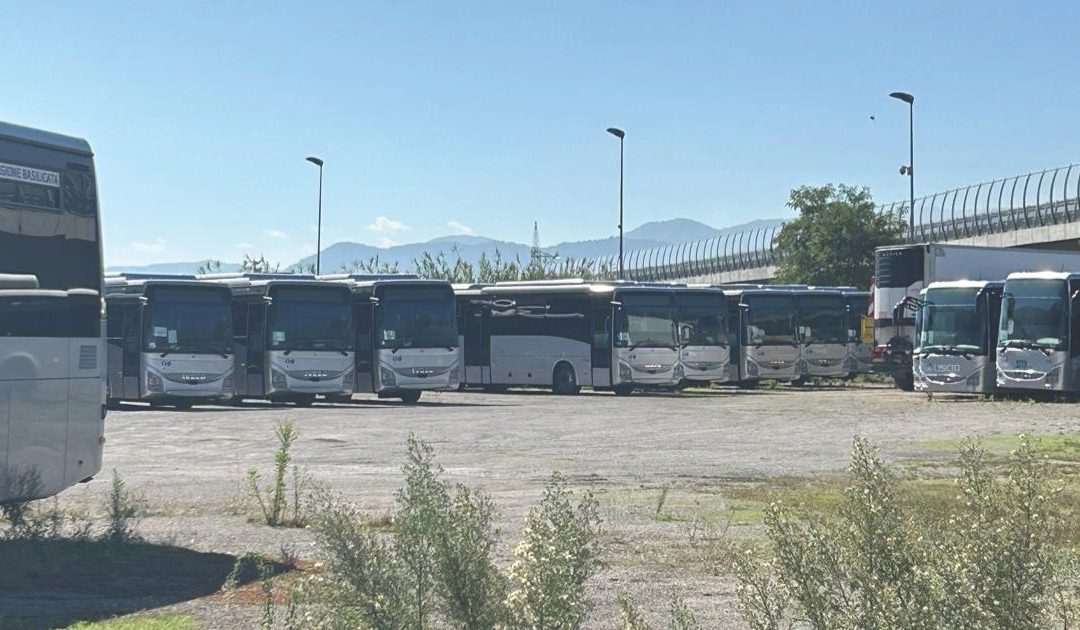 La flotta fantasma degli autobus lucani: sono 80 e fermi da un anno