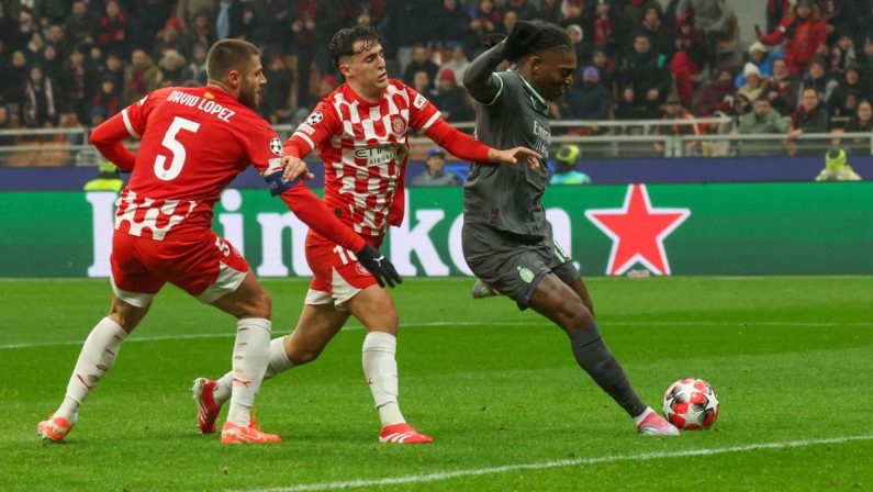 Leao stende il Girona, Milan vicino agli ottavi di Champions