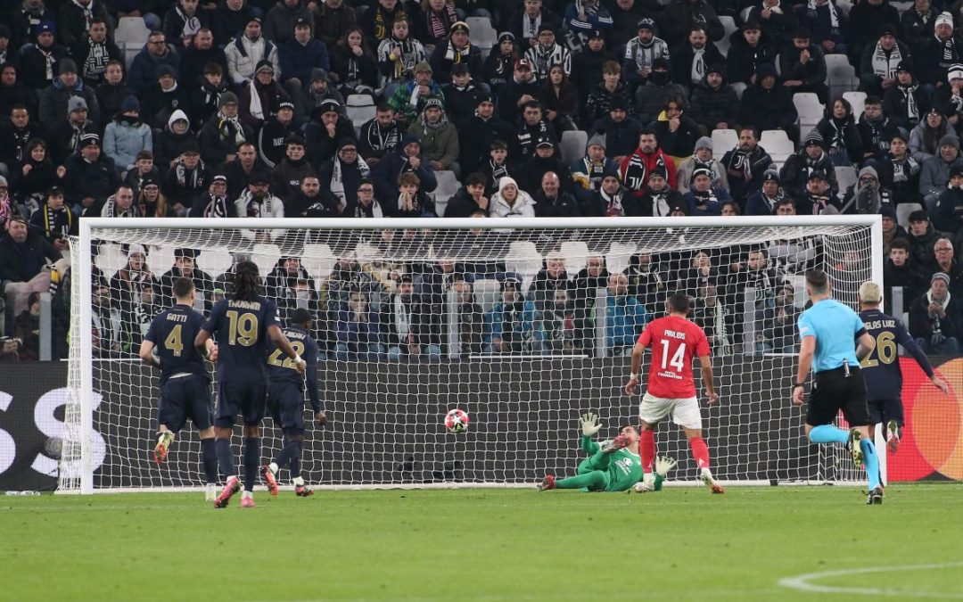 Juve ko allo Stadium col Benfica, ora i play-off