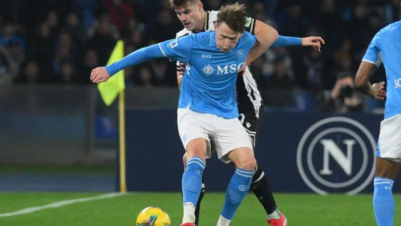 Il Napoli stecca: 1-1 in casa contro l’Udinese