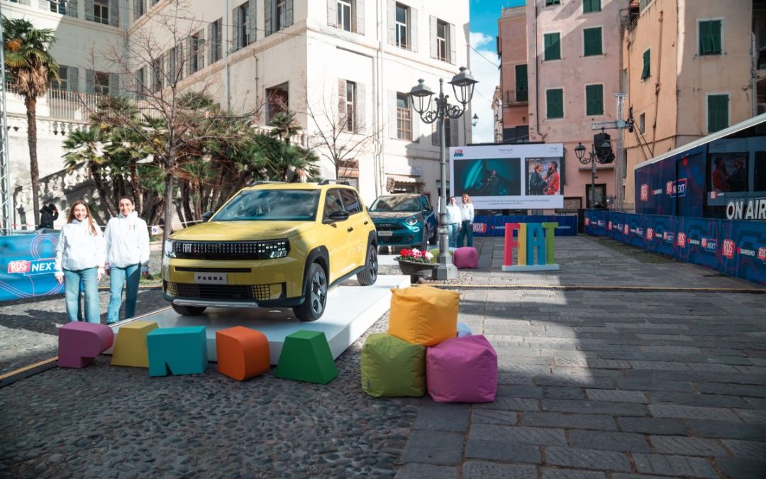 Fiat Grande Panda fa cantare “Felicità” a Sanremo