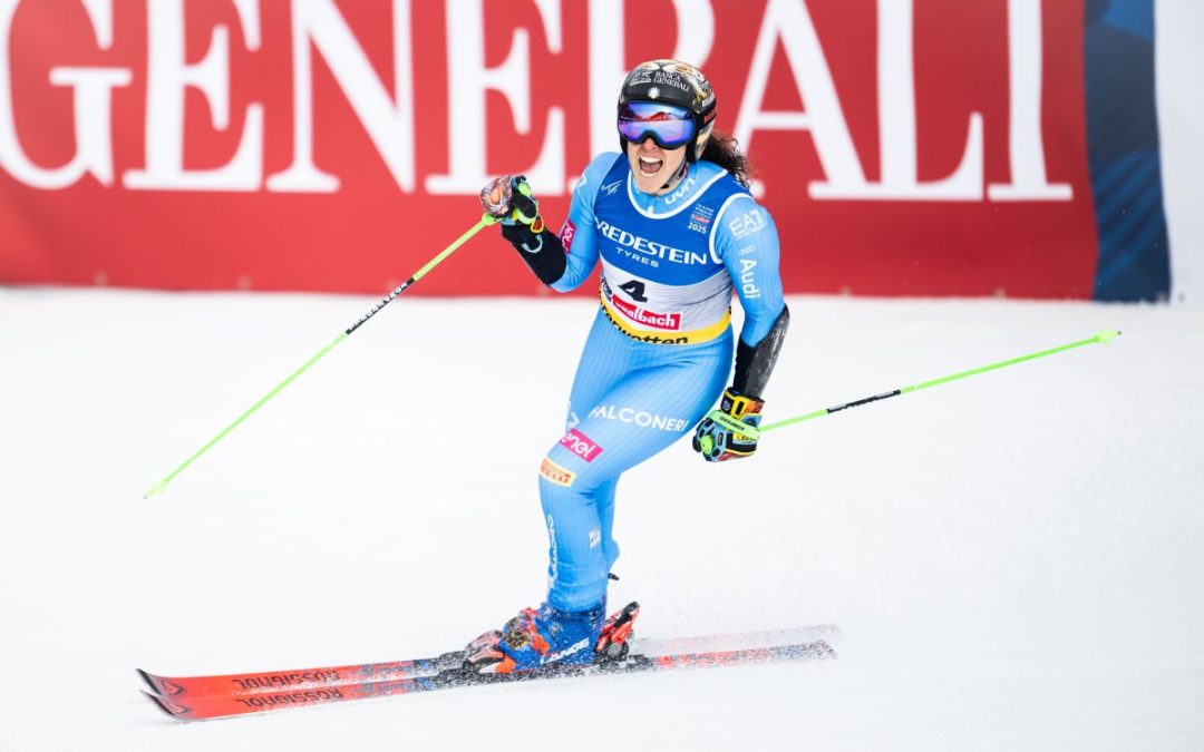 Capolavoro Brignone a Saalbach, è oro mondiale in gigante