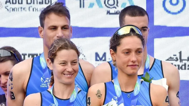 Triathlon, ad Abu Dhabi la staffetta mista azzurra sul podio