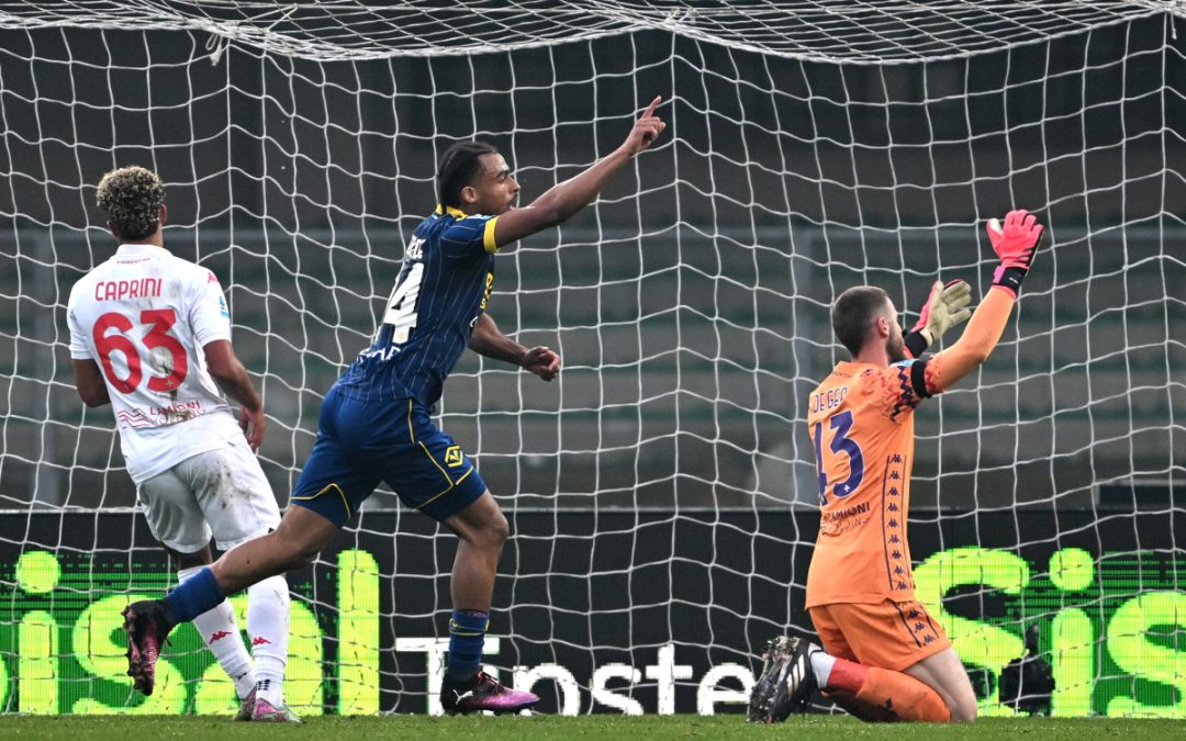 Bernede al 95°, il Verona batte 1-0 la Fiorentina