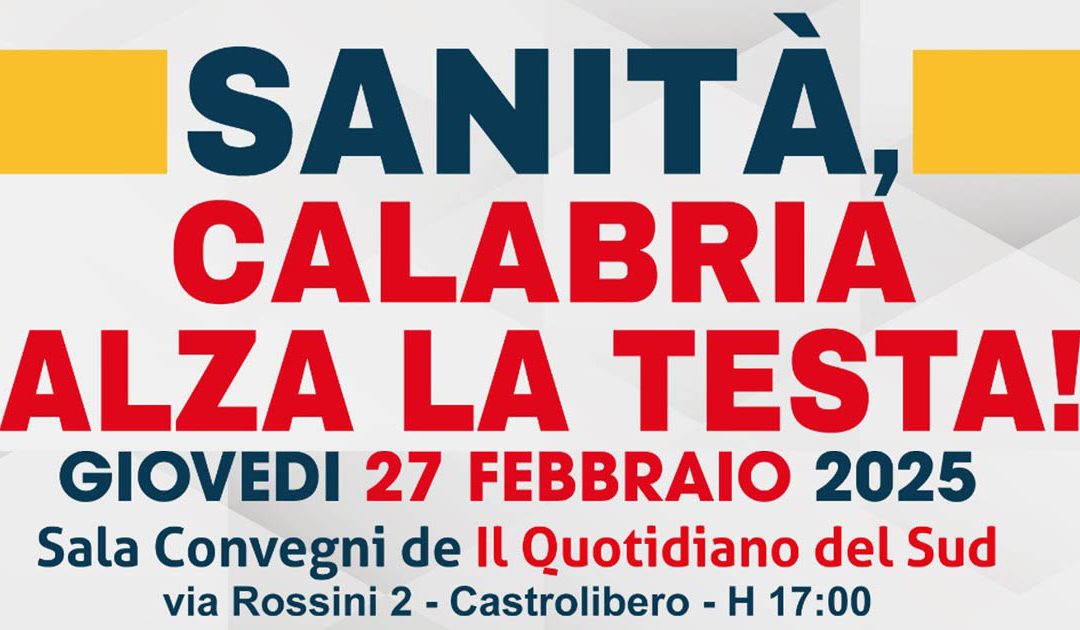 Sanità, cominciamo a costruire una piattaforma: incontro al Quotidiano