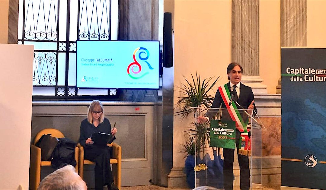 Il sindaco di Reggio Calabria, Giuseppe Falcomatà alla presentazione di "Cuore Mediterraneo"