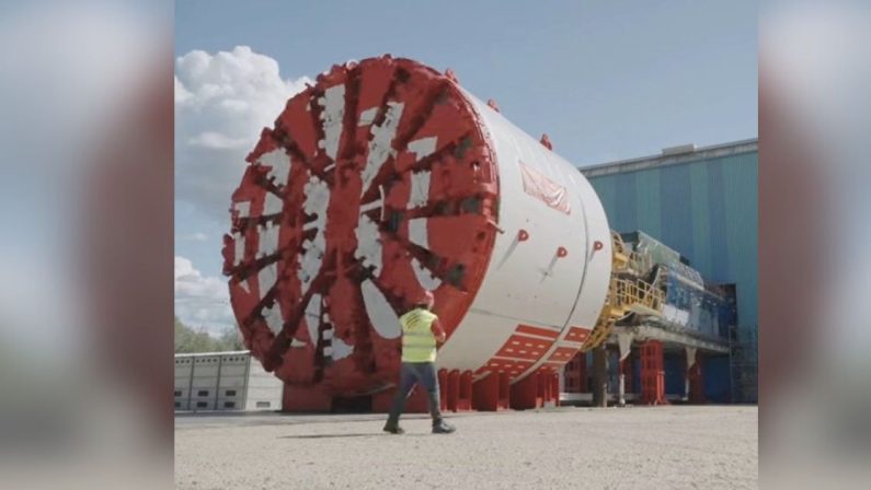 Alta velocità Salerno-Reggio Calabria, in funzione la più grande talpa meccanica in Europa