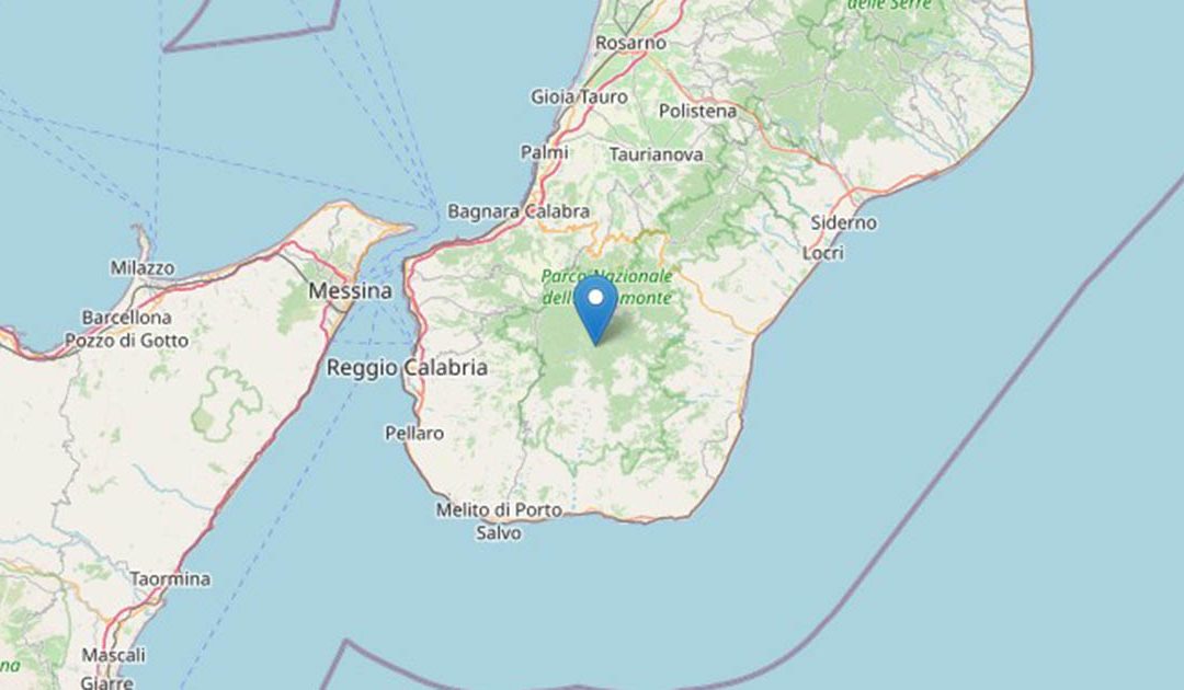 Scossa di terremoto in provincia di Reggio Calabria