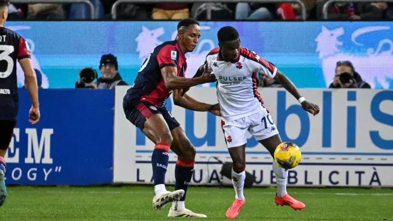 Cagliari e Genoa non si fanno male, 1-1 alla Unipol Domus